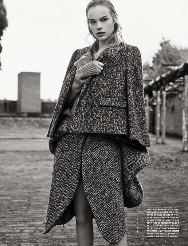 Estella Boersma for Vogue Italy August 2015 photographer Karim Sadli, Stylist Joe McKenna, Make-up Christelle Cocquet, Hair Anthony Turner 