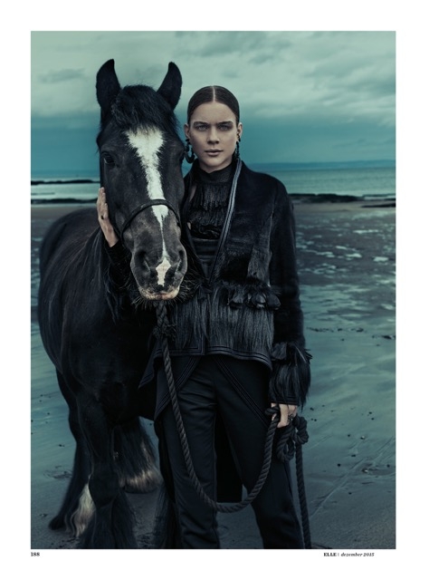 Kim Noorda for German Elle December 2015 Photographer Carl Bengtsson 