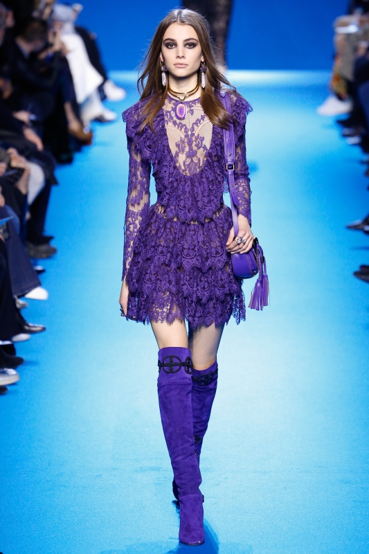 Romy Schönberger shows Parijs Fall 2016 Elie Saab