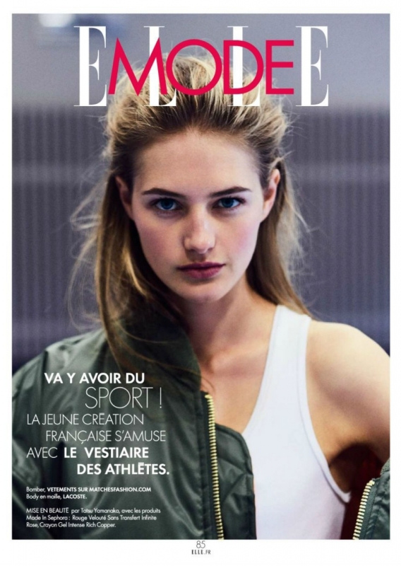 Sanne Vloet for French Elle July 2016 with legendary photographer Arthur Elgort 