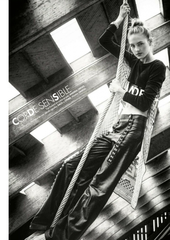 Sanne Vloet for French Elle July 2016 with legendary photographer Arthur Elgort 
