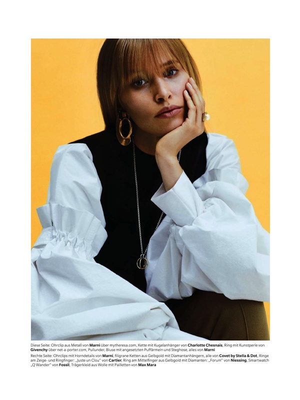 Annemara Post for German Cosmopolitan December 2016, photographer Max von True 