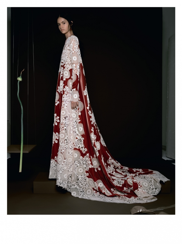 Nikki Vonsee for Special Valentino Haute Couture Italian Vogue September 2017, photographer Brigitte Niede 