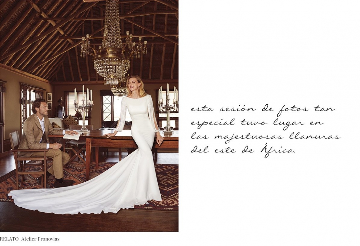 Hanna Verhees for Pronovias Campaign 2018, photographer Miguel Reveriego, stylist Belen Antolin 
