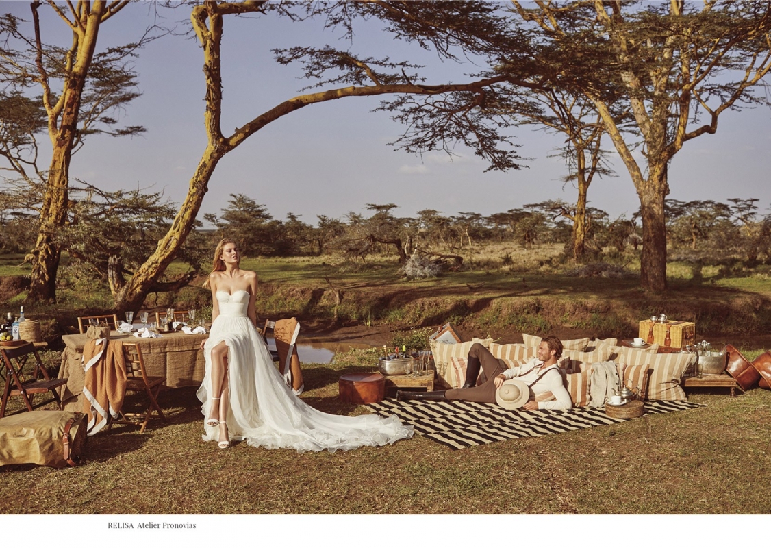 Hanna Verhees for Pronovias Campaign 2018, photographer Miguel Reveriego, stylist Belen Antolin 