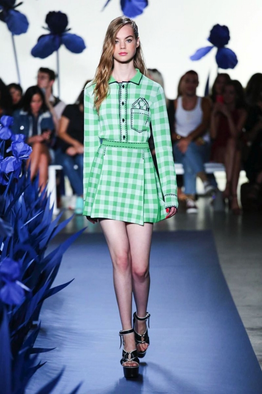 Estella Boers shows in NY SS 2018 Adam Selman