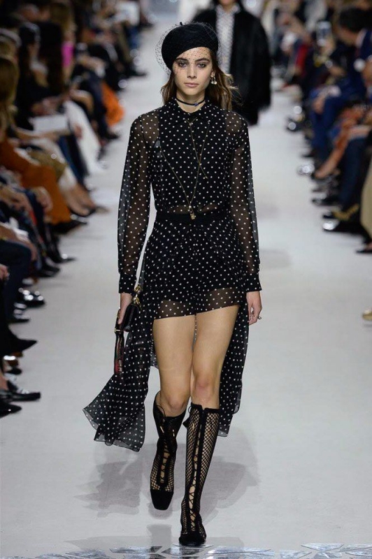 Romy Schönberger shows Paris SS 2018 Christian Dior