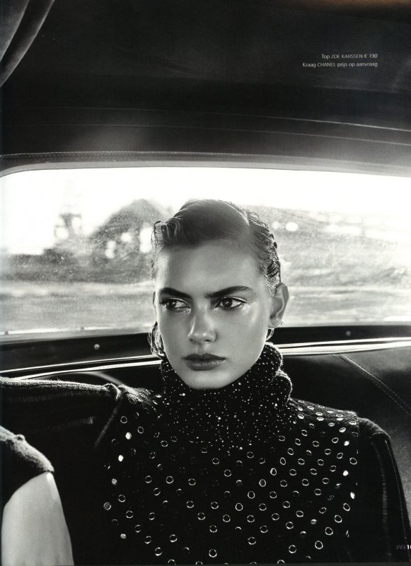 Hanna Verhees for Jan Magazine December 2017, Photographer Roger Neve, Stylist Ramona da Cruz Lopes, Hair and Make-up Magdalena Loza 