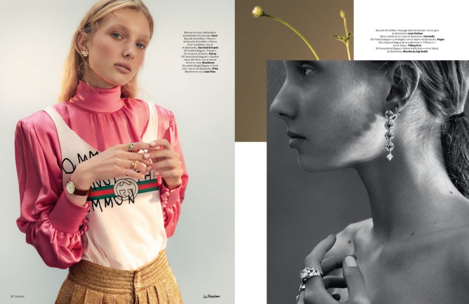 Demy de Vries for La Parisienne de Paris, Photographer James Brodribb, Stylist Laure Orset Prelet 