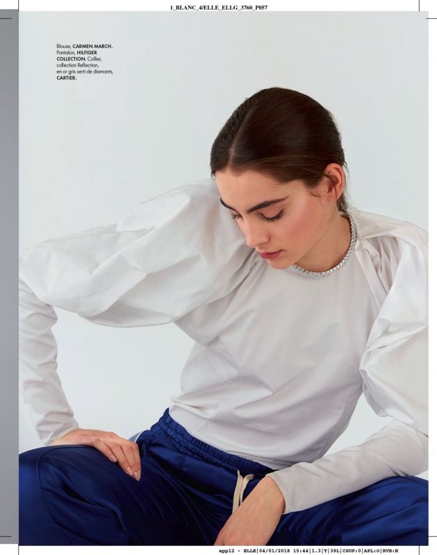 Romy Schönberger for French Elle January 2018, Photographer Sara Merz, Stylist Chloé Dugast 