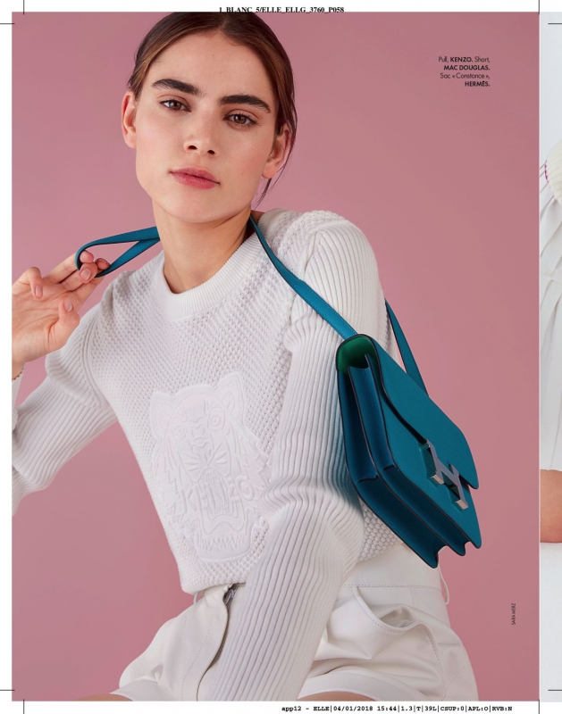 Romy Schönberger for French Elle January 2018, Photographer Sara Merz, Stylist Chloé Dugast 