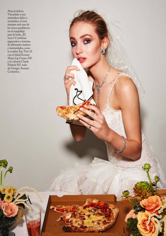 Romy Elema for vogue Novias Spain March 2018, Photographer Elena Olay, stylist Marta Bajo 