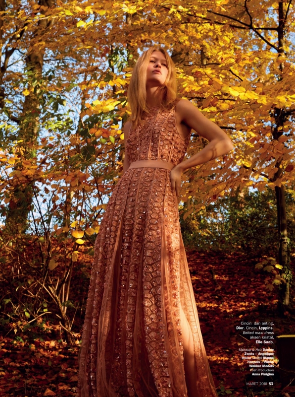 Rianne Haspels for Marie Clair Indonesia April 2018, Photographer Stephanie Pistel, Stylist Anat Dytchwald, Hair and Make-up Danine Zwets 
