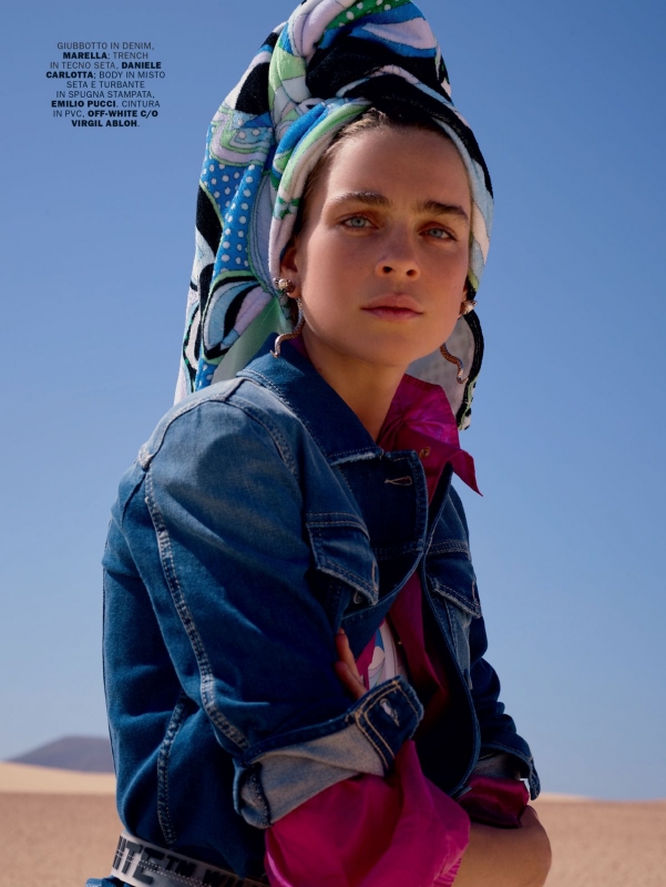 Kim Noorda for Italian Marie Claire June 2018, Photographer Mel Karch, Stylist Laura Seganti, Make-up Sergio Corvacho, Hair Valerio Sestito 