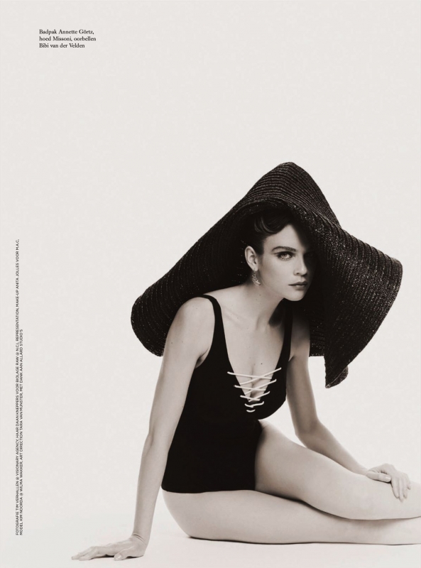 Kim Noorda very beautiful on the cover and with a story in Dutch Harper’s Bazaar July/August 2018, Photographer Tim Verhallen, Stylist Mahid Karrouch, Make-up Anita Jolles, Hair Daan Kneppers 