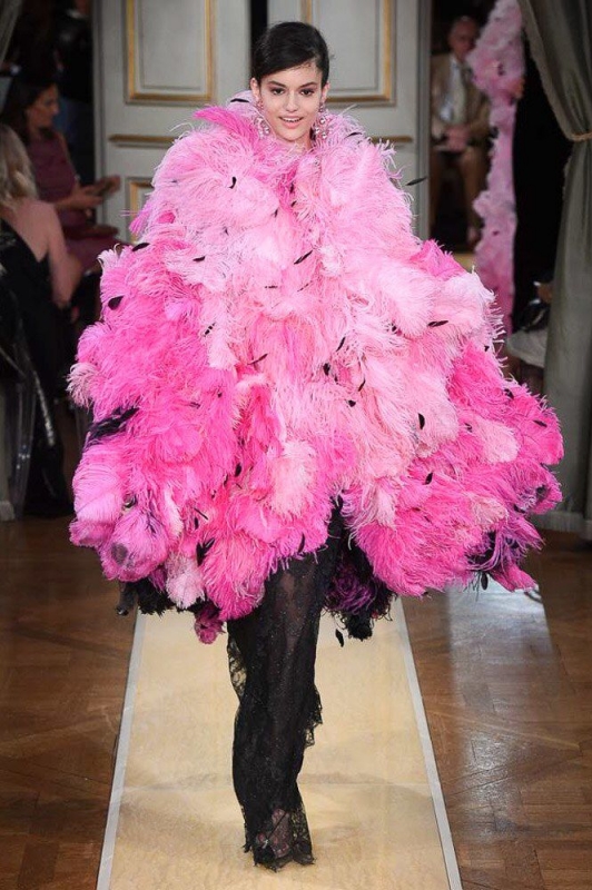 Nikki Vonsee for couture Shows Fall 2018 Armani Priv&eacute;