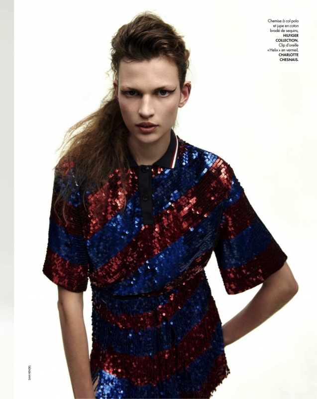 Bette Franke for Elle France August 2018, Photographer Sam Hendel, Editor Hortense Manga, Make-up Alice Ghendrih, Hair Jonathan Connelly 