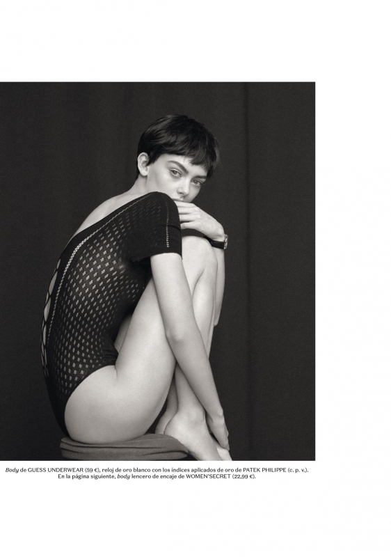 Hanna Verhees looks fantastic with short hair in this beautiful story for SModa, Photographer Fede Delibes, Stylist Francesca Rinciari, Hair and make-up Pablo Iglresias 
