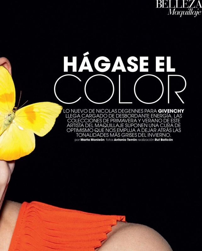 Beautiful Hanna Verhees for Spanish Marie Claire, Photographer Antonio Térron, Stylist Marta Monlèon, Hair and make-up José louis Garcia 