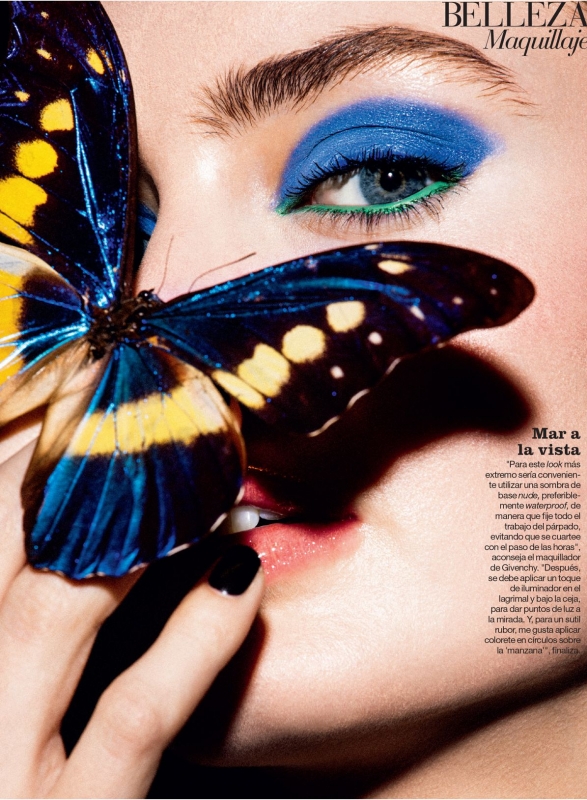 Beautiful Hanna Verhees for Spanish Marie Claire, Photographer Antonio Térron, Stylist Marta Monlèon, Hair and make-up José louis Garcia 