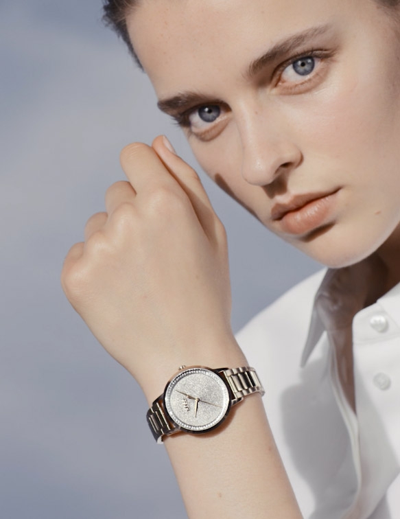 Merel Zoet starring the Hugo Boss Watches Campaign, Photographer Paul Wetherell, Stylist Beat Bolliger 