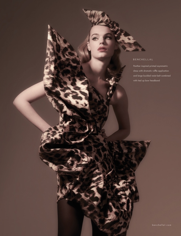 Estella Boersma in a fantastic shoot by Tim Verhallen for Benchallal Collection NR7 with great hair and make-up by Carlos Saidel 