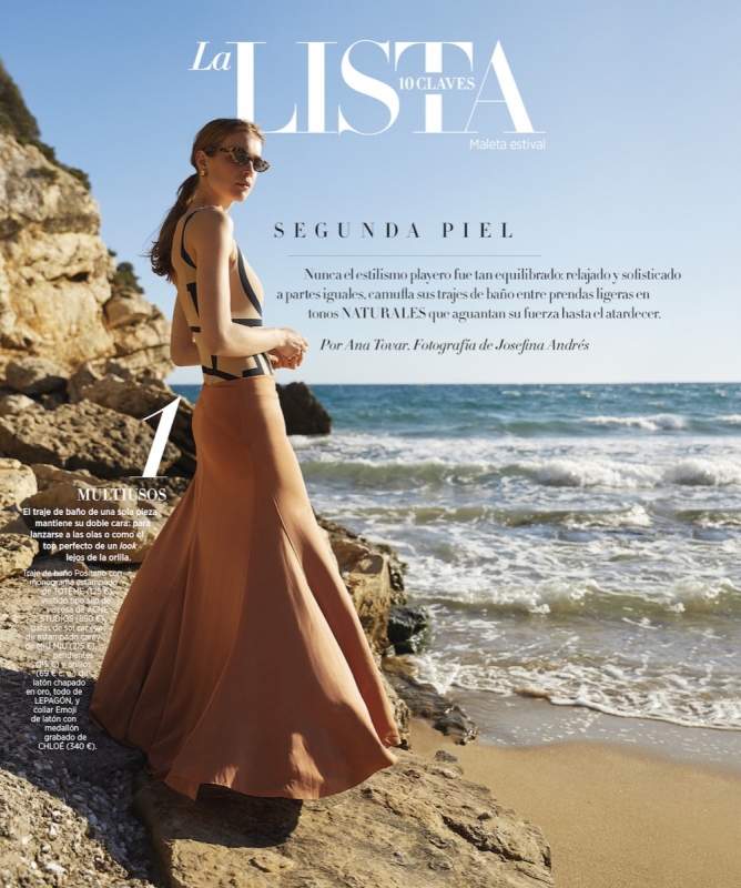 Kim Noorda captured by Josefina Andrés for Spanish Harpers Bazaar, Stylist Ana Tovar, Hair and Make-up Manuela Pane 