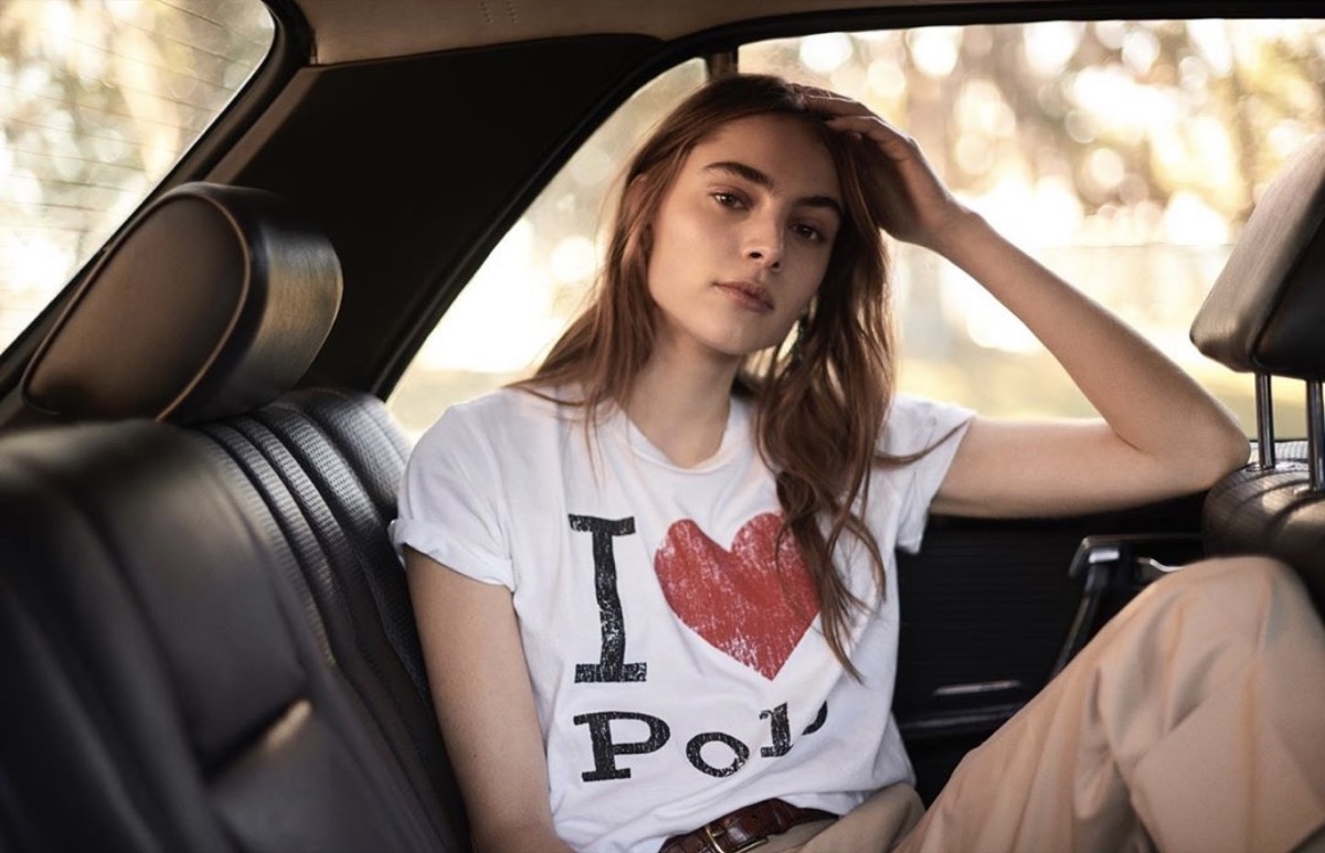 Romy Schönberger again for the Polo Ralph Lauren campaign 