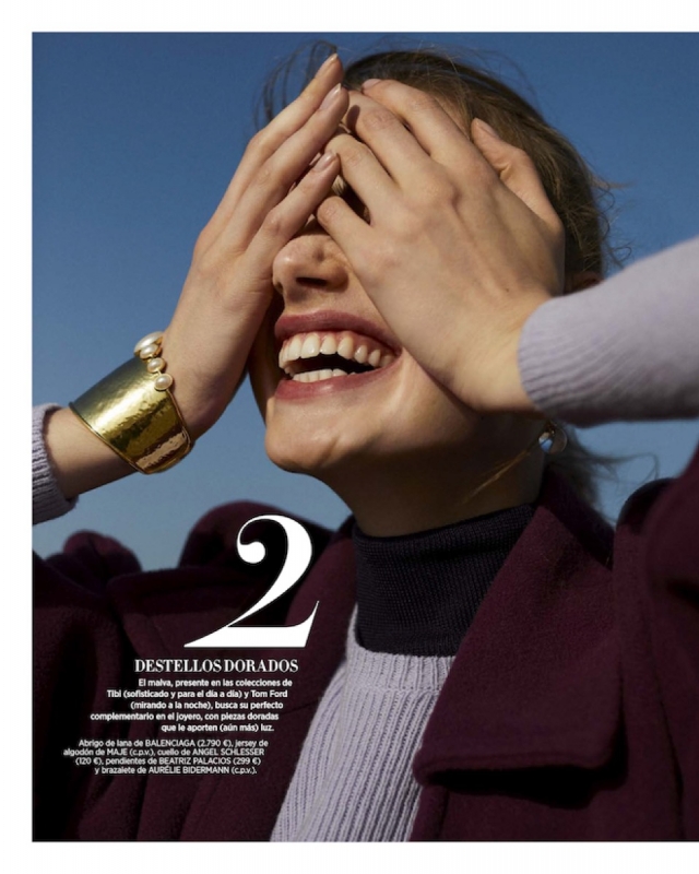 The always lovely, happy Hanna Verhees for Spanish Harper’s Bazaar, captured by  Josefina Andrés, stylist Leonor Delkader, Hair and make-up Carol Guzamán 