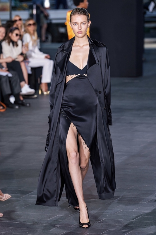 Merel Zoet in a strong sexy look for David Koma SS 2020, Stylist Patrick Mackie 