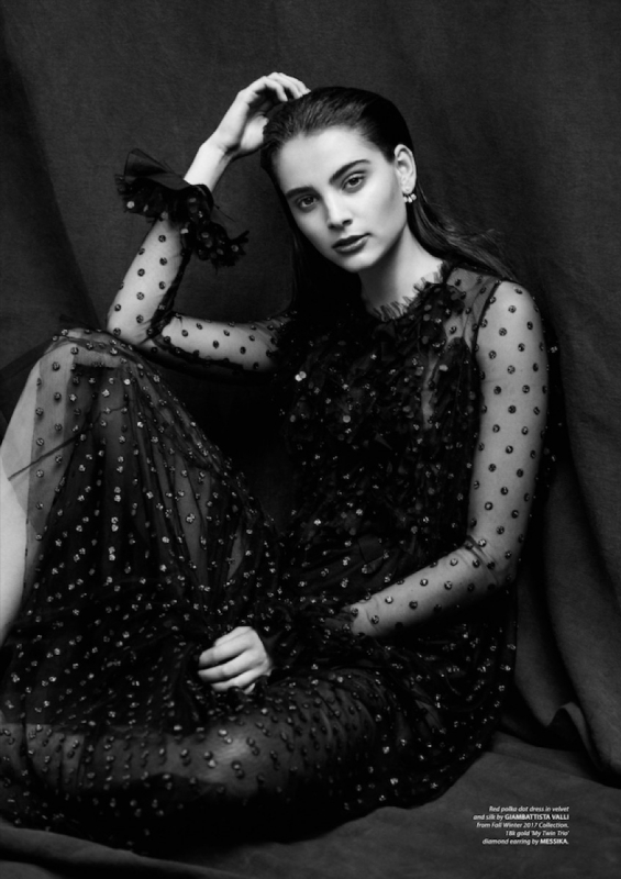 Poetic cover story for 5ELEVEN with beautiful collection Giambattista Valli for Romy Schönberger, Photographer Edwin S Freyer, Stylist Marian Nachmia 