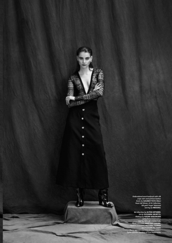 Poetic cover story for 5ELEVEN with beautiful collection Giambattista Valli for Romy Schönberger, Photographer Edwin S Freyer, Stylist Marian Nachmia 