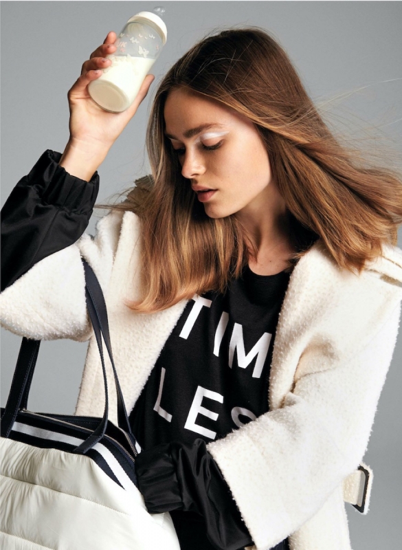 Sophie Vlaming in an elegant working mum story for Instyle, Photographer Jouke Bos, Stylist Julia Zirpil, Make-up Elise Hamann, Hair Siko van Berkel 