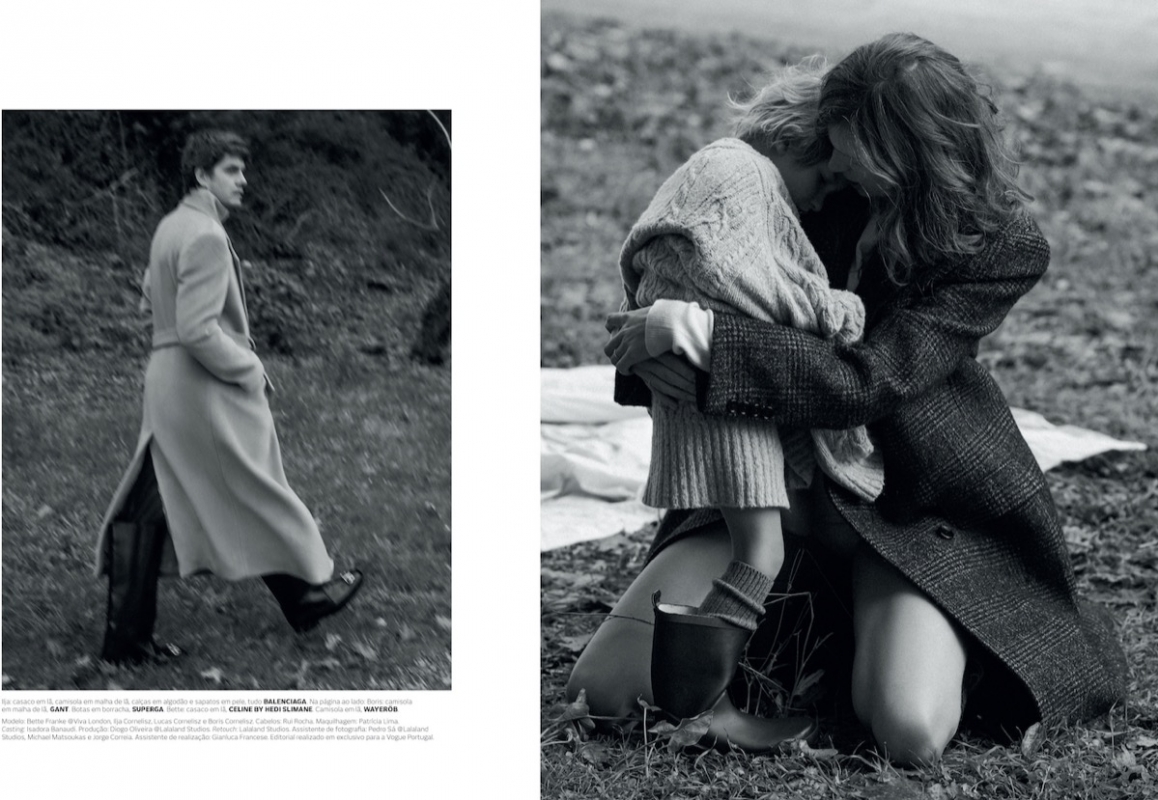 Beautiful intimate cover story for Bette Franke and her husband Ilja and lovely boys Boris and Lucas for Vogue Portugal, Photographer Frederico Martins, Stylist Michele Bagnara, Hair Rui Rocha, Makeup 