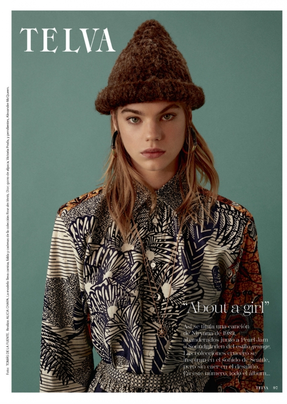 Estella Boersma for Telva, Photographer Tomas de la Fuento, Stylist Alicia Chapa, Hair and Make-up Yurema Villa 