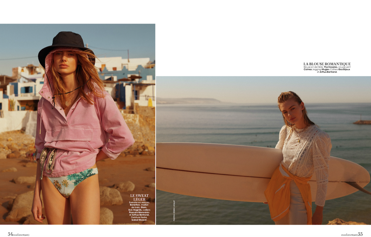 Hanna Verhees in a lovely summer shoot for Madame Figaro. Photographer Cédric Viollet, Stylist Carol 