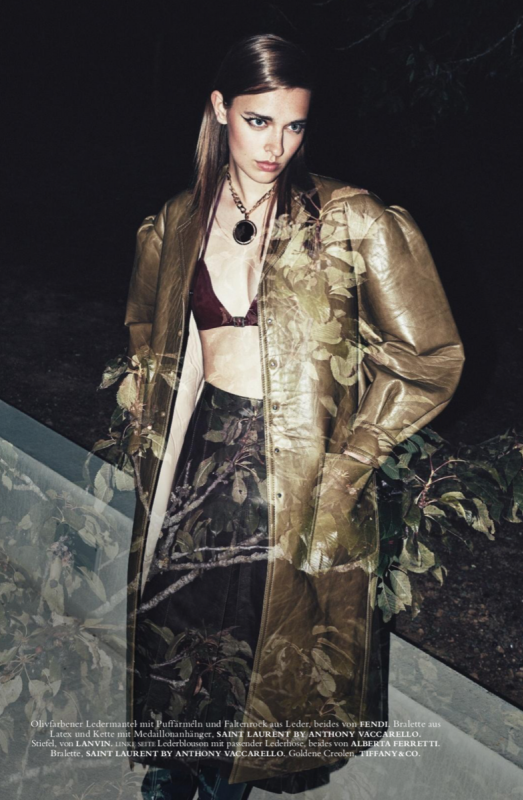 Strong and sexy Merel Zoet for Harpers Bazaar Germany, Photographer Arnaud Pyvka, Stylist Kai Margrander, Hair Roberto Pagnin, Make-up Topolino 