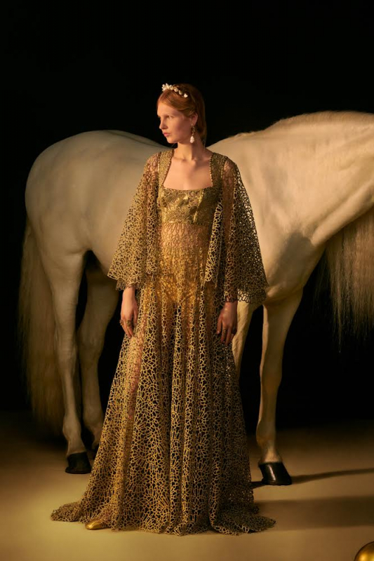 Levi Achthoven for the Magical Couture show Dior SS 2021 by Maria Grazia Chiuri, Photographer Elina Kechicheva, Make-up Peter Philips, Hair Guido Palau 