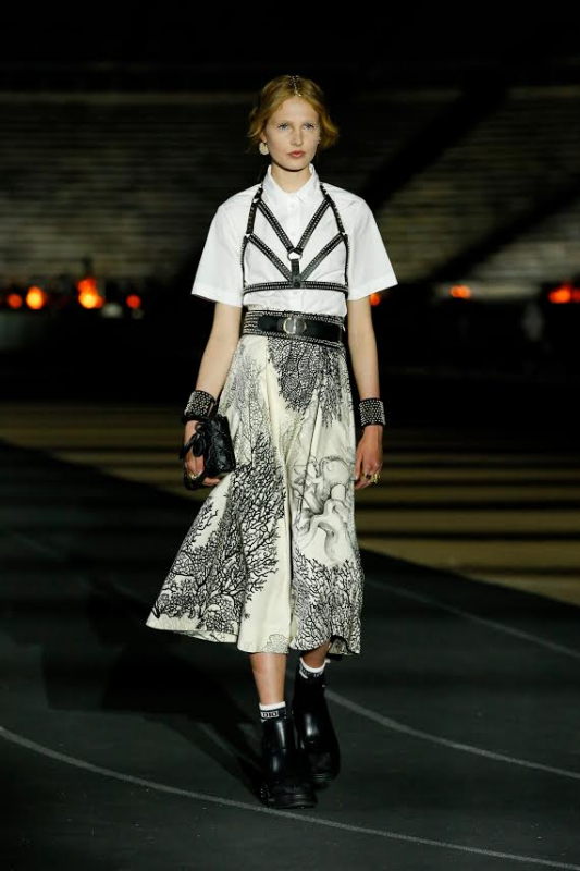 Levi Achthoven for Dior Resort show 2022, Casting Emperor Lee, Stylist Elin Svahn, Hair Guido Palau, Make-up Peter Philips 