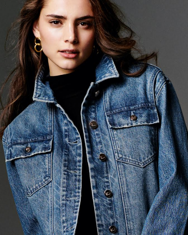 Romy Schönberger for Denham Fall 2021, Photographer Philippe Vogelenzang, Production Zoe Karssen, Hair and make-up Eva Copper 