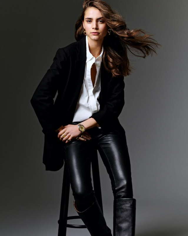 Romy Schönberger for Denham Fall 2021, Photographer Philippe Vogelenzang, Production Zoe Karssen, Hair and make-up Eva Copper 