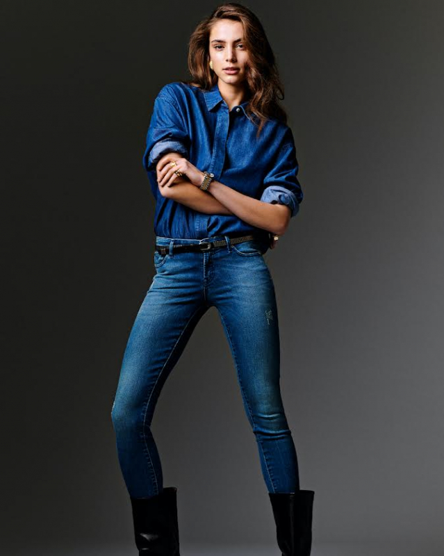 Romy Schönberger for Denham Fall 2021, Photographer Philippe Vogelenzang, Production Zoe Karssen, Hair and make-up Eva Copper 