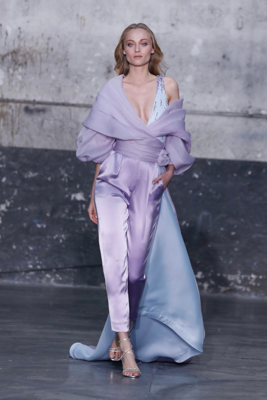 Anna-Sophia Evers for Georges Chakra couture Spring 2022. 