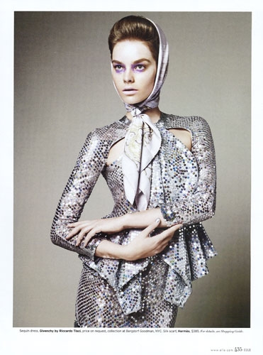Gwen Loos for Elle USA March 2012 photographer Terry Tisiolis 